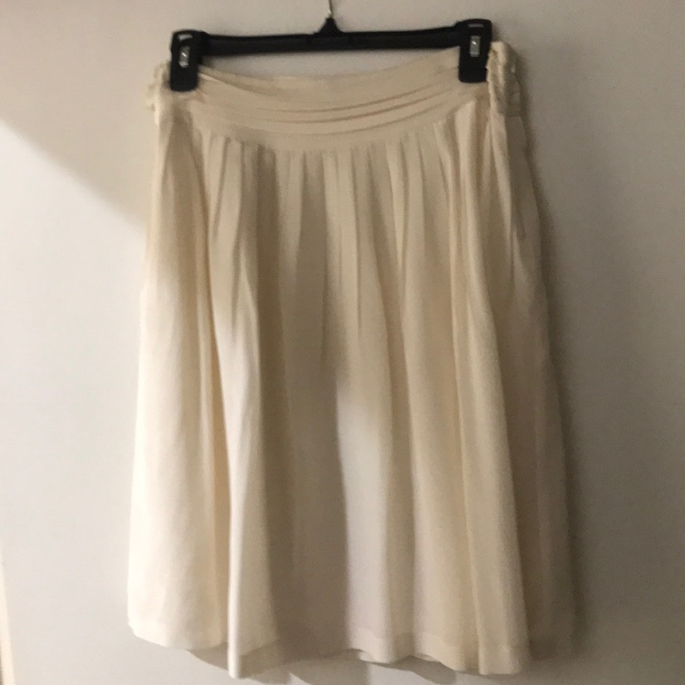 Beautiful off white silk skirt